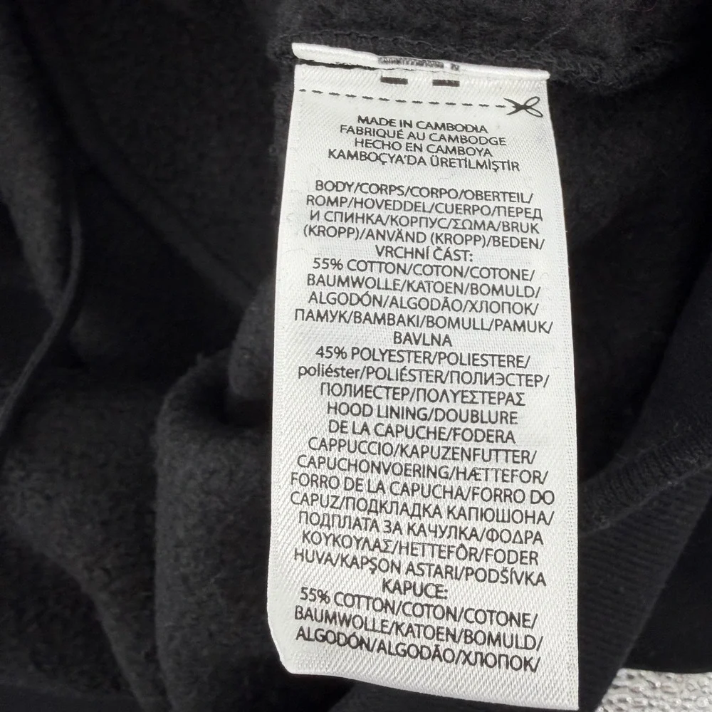 Polo Ralph Lauren Hoodie Men's 3XLT Black Buffalo Plaid‎ Big Pony Logo Pockets
